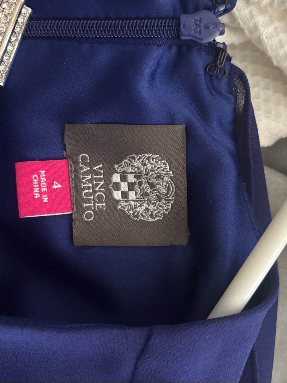 Vince Camuto Cobalt Blue Sheath Dress long sleeve